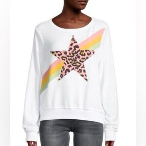 Wildfox Leopard Star Sweatshirt